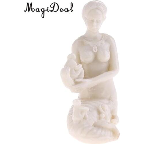 MagiDeal 1Pc Resin Chinese Nv Wa Figure Statue Figurine Model Miniature for Sand Table Games Garden Home Room Decor Gift