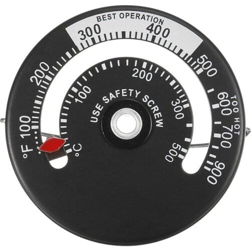 Magnetic Stove Flue Pipe Thermometer Stove Burn Indicator Heater Temperature Gauge Woodburner Stove Pipe Fan Thermometer