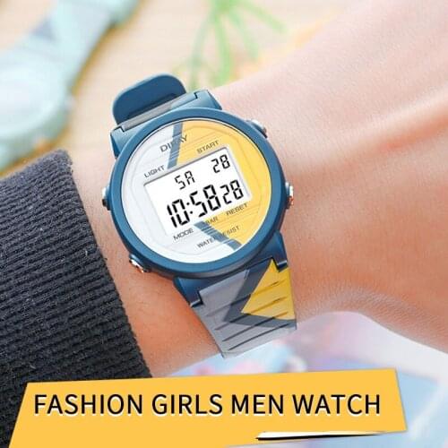 Fashion Sports Ultra-thin Mens Watch Date Led Digital Display Silicone Ladies Outdoor Electronic Watch Students Luxury Watches