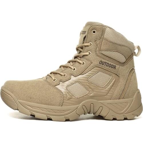 Autumn Winter Men Brand Military Leather Boots Special Force Tactical Desert Combat Mens Boots Outdoor Shoes Ankle Boot Zapatos