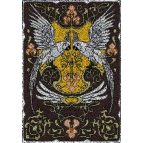 Latch Hook Kits Bird DIY Carpet Rug Plush Wall Tapestry Kits Crochet Floor Mat Thick Yarn Cushion Arts & Crafts 87*61cm