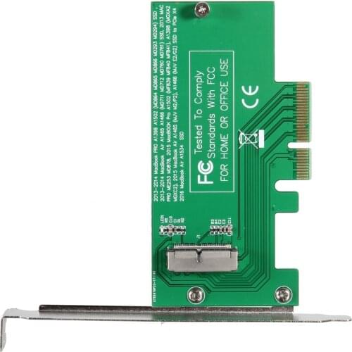New Adapter Card to PCI-E 4X for Apple 2013-2015 MacBook Air A1465 A1466 Pro A1502 A1398 MD712 SSD QJY99