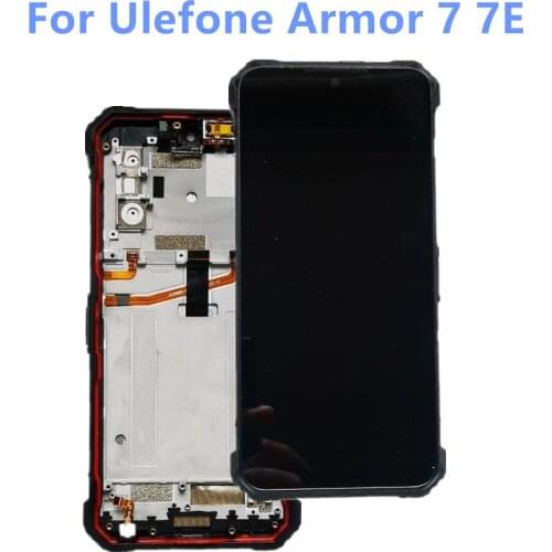 Original 6.3inch For Ulefone Armor 7 7E Phone LCD Display Touch Screen Assembly With Frame Repair Parts Screen Digitizer