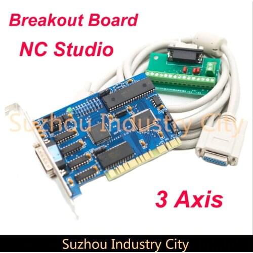 CNC NCstudio NC Studio Control Board 3 Axis PCI Motion Card Controller For Cutting Milling Interface Adapter Breakout Board