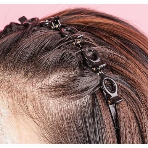 1pcs Double Layer Bands Clip Hairbands Fashion Plastic Braided Headband Punk New Knitting Womens Headwear Hair Accessories