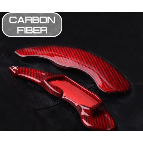 Carbon Fiber Car Steering Wheel Extend Paddle Shifters Covers Stickers For Toyota 86 For Subaru Legacy BRZ Outback Forester XV