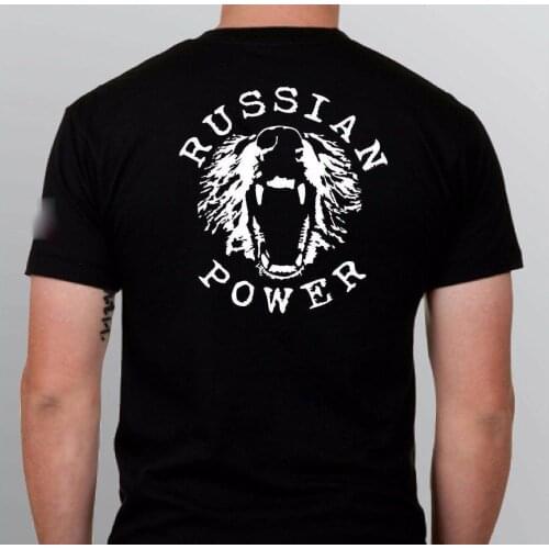 Russia Men T-shirt vladimir putin RUSSIAN ak-47 shirt Russian flag Short Casual harajuku t shirt