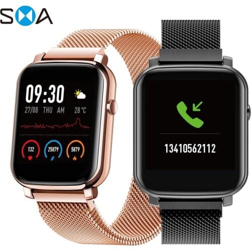 SMAWATCH F1 Fitness Smart Watch Women Men Waterproof IP68 Smartwatch Heart Rate Lady Fashion Clock for Xiaomi Android ios Phone