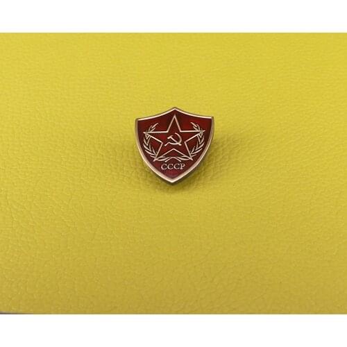 Soviet red star Badge hammer and sickle enamel pin communism symbol soldiers decor