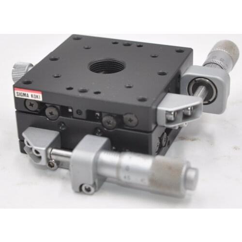 TSD-602S Sigma manual X Y axis precision optical displacement platform cross guide rail fine adjustment slide table iron