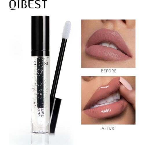 QIBEST Moisture Lip Balm Natural Moisturizing Lip Gloss Anti Aging Cosmetics Makeup Lip Care Nourishing Transparent Lip Balm