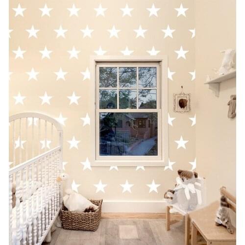 Custom made color 36pcs/set of Stars Vinyl Wall Stickers Wall Decals Art For Kids,Nursery Room Decor Mural Wallpaper D399