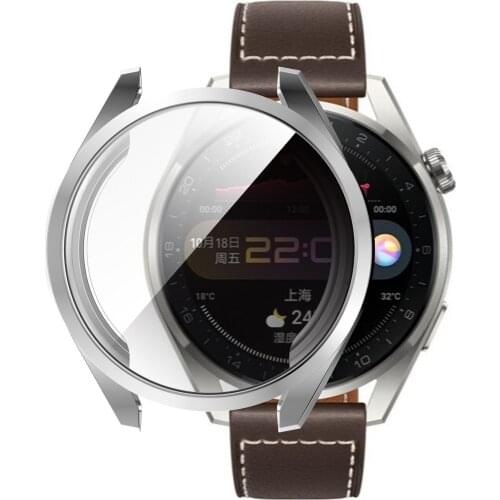 For Huawei Watch 3 Pro Hard Cover All-inclusive Electroplating TPU Protective Case Anti-fall Explosion Proof Protector Accessory