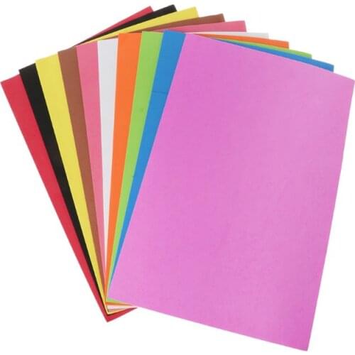 10Pcs 20x30cm Sponge Foam Paper 2mm Thickness Polyester Felt Fabric Sewing Sheet DIY Cloth Decor For Home Creative Handcraft