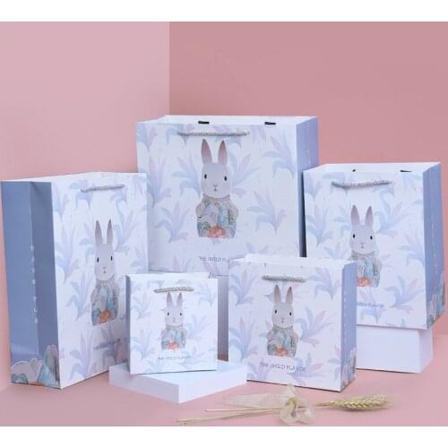 10 Pcs/lot Cartoon Portable Gift Bags Festival Party Present Storage Bags Wrapping Supplies For Wedding Birthday Baby Shower Eid