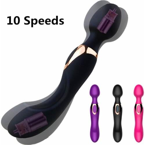 10 Speed Powerful Big Vibrator For Women Magic Wand Vagina Massager Dildo Sex Toys For Woman Clitoris Stimulator Masturbator