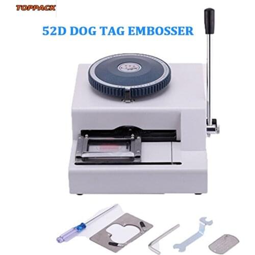 Warranty 100% New 52-character/letters Manual Dog Tag Embosser Embossing Machine,Dog PET Metal Tag Card Print Embosser Machine