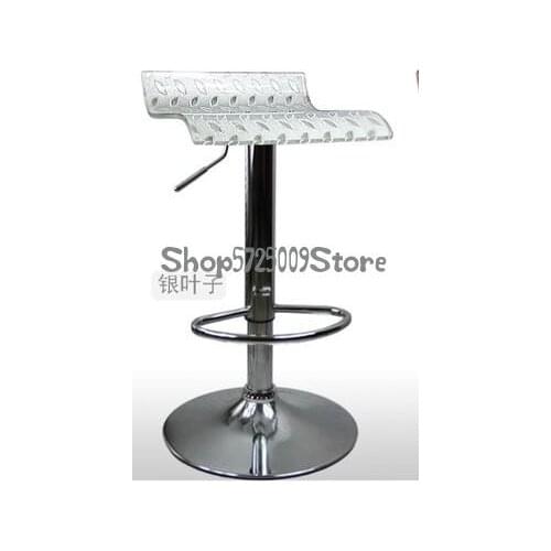 2 Simple And Fashionable Acrylic Bar Chair Counter, Household Rotary Lift Chair, Front Desk Chair, High Stool