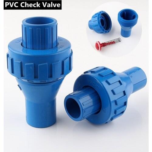 20/25/32mm ID PVC Belt spring One Way Non Return Check Valve Coupler Adapter Water Connector For Garden Irrigation Pipe Fitting