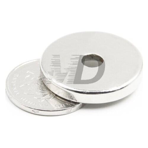 50pcs Super Strong Round Neodymium Countersunk Ring Magnets 30mm x 5mm Hole: 5.2mm N50 Neodymium Magnet Free Shipping