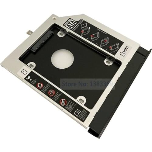 SATA 2nd Hard Drive SSD HDD Module Caddy Adapter for Lenovo G40-30 45 75 G40-70 G40-80 G50-80 G70-80 With Bezel and Bracket