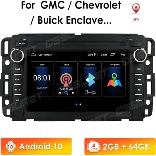 64G ROM 7" 2 Din Android 10 Car Radio GPS for GMC Yukon 3 Denali Acadia Chevrolet Silverado Tahoe Monte Multimedia Player WiFi