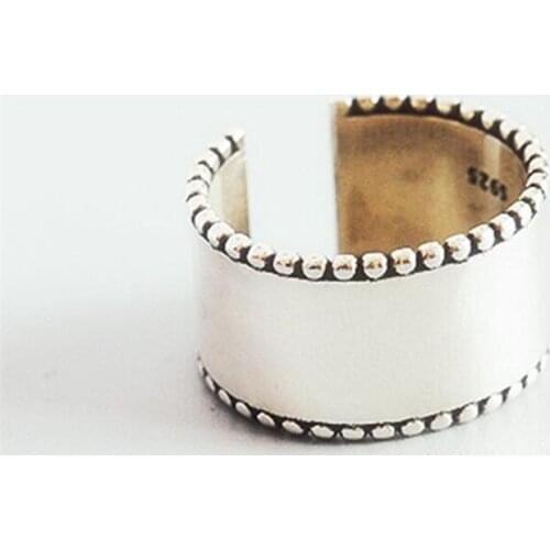 Bohemian Charm Boho Smooth Round Rings For Women Lover Wedding Bridal Valentines Gifts Men Open Retro Antique Rings 2021