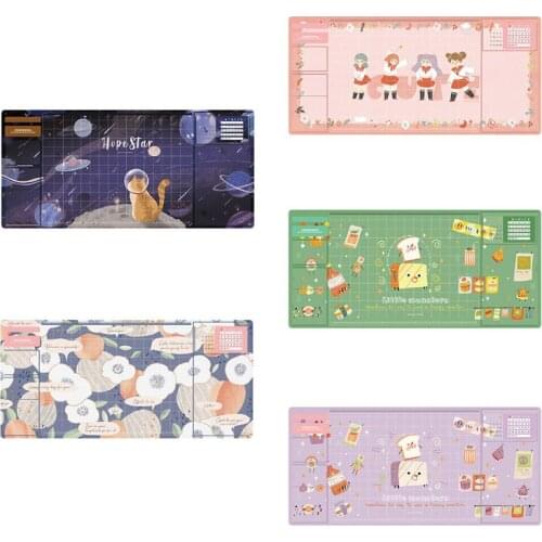 Oversized Waterproof PU Cartoon Mousepad Writing Pad Office Gamer Computer Desk Mat for Student 70x32.8cm