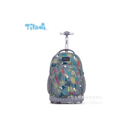 Brand School Trolley bag 18 inch Wheeled backpack for kids trolley backpacks bag for teenagers Children School Rolling backpack