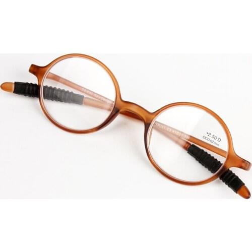 Brand Women Retro Round Reading Glasses Men Presbyopia Eyewear Ultralight Flexible Magnifier TR90 Diopter Read Glasses