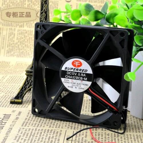 FOR Qianhong 9225 DC12V 0.19A CHA9212CB-M 9CM ultra-quiet double ball cooling fan