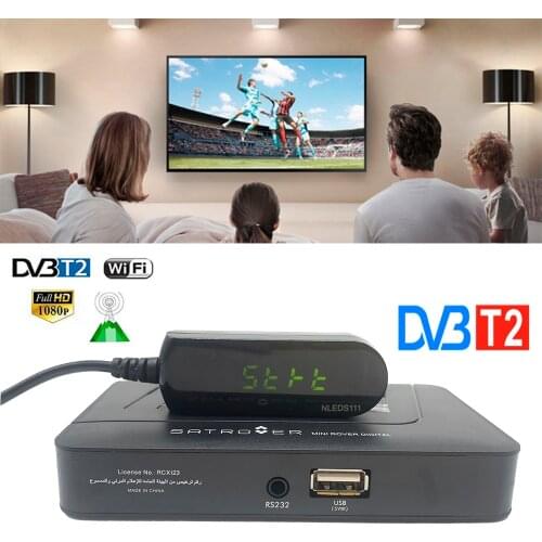 Dvb t2 tv tuner DVB-T2 TV Tuner Receiver WiFi TV Tuner Full HD 1080P Decoder Satellite TV Tuner USB 2.0 TV Receptor Russian