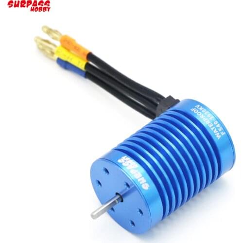 F540 3930KV 3300KV 4370KV 4Poles Sensorless Slotless Brushless Motor for 1/10 Racing Car Brushless ESC Accessory