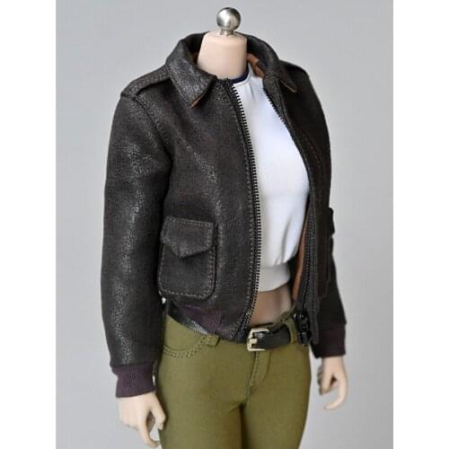 1/6 Scale Female Soldier Figure Accessories A2 Jacket Model Clothes For 12 Inches Action Figure Dolls Body DIY