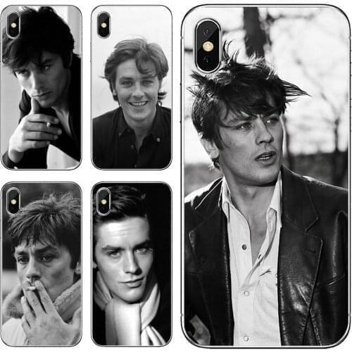 For Xiaomi Mi 5X 6X Max Mix 1 2 2S 3 Mi5 Mi5S Mi6 Mi3 Mi4 poco X3 nfc F2 Pro M3 Soft Cases Cover Alain-Delon-France-Star