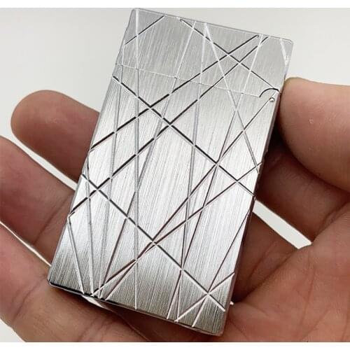 100% new vintage dupont gas lighter gas cigarette lighter polished jet gasoline flint lighter metal gas lighter