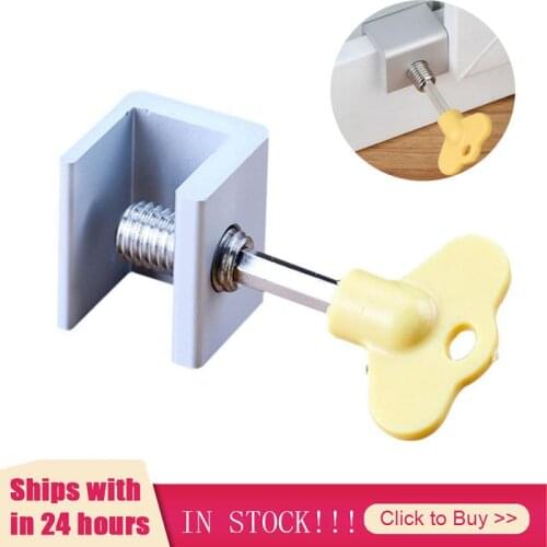 Household Improvement Hardware Window Security Key Lock Sliding Doors Windows Restrictor Child Safety Anti-theft Door Lock Stop
