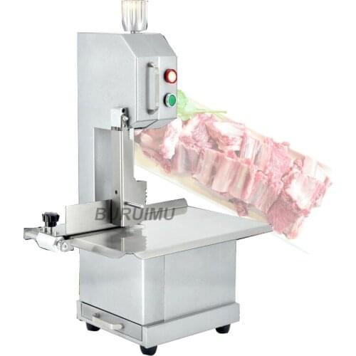 Electric Meat Cutter Full Automatic Bone Cutter Bone Saw Bone Sawing Machine For Pork Ribs Frozen Pork Trotters Bone Steak