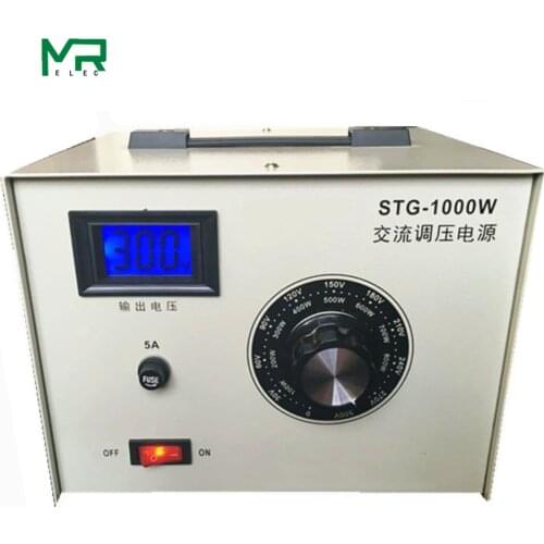 STG-1000VA Voltage converter digital display single phase 0-300V contact auto adjustable transformer STG-1000W