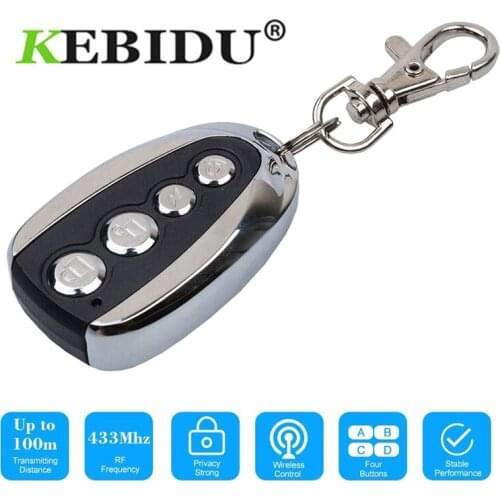 Kebidu Universal 4 Button 433.92 MHz Cloning Car Key Gate Keys Copy Controller Electric Auto Copy Remote Control Duplicator