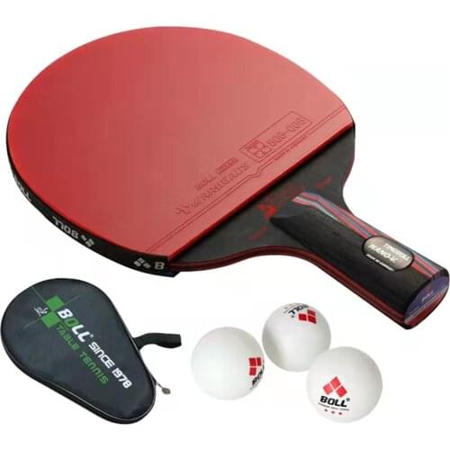 2021 2Pcs New Upgraded Carbon Table Tennis Racket Set Super Powerful Ping Pong Racket Bat for Adult Club Training