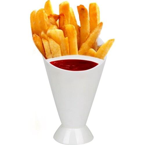 Assorted Sauce Ketchup Jam Dip Cup Bowl French Fry Chips Cone Salad Dipping Cup Potato Tool Tableware Kitchen Accessories