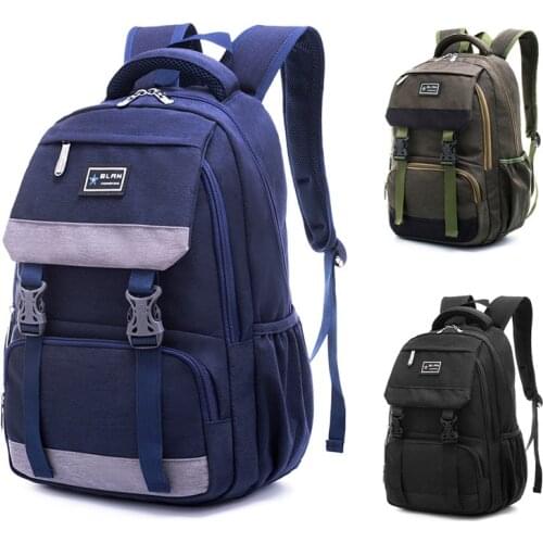 Leisure Travel Backpack Men Schoolbag British Style Backpack Children School Bag High-capacity School Student Backpack for Boys