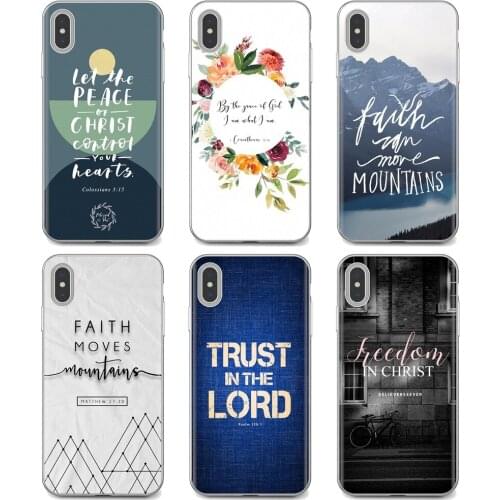 Bible verse Jesus Philippians Christian Silicone Case For Samsung Galaxy Note 3 4 5 8 9 S3 S4 S5 Mini S6 S7 Edge S8 S9 S10 Plus