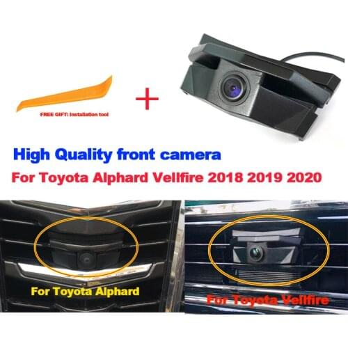 High Quality Car Front Logo Camera For Toyota Alphard Vellfire 2018 2019 2020 Waterproof Night Vision CCD full HD Front camera