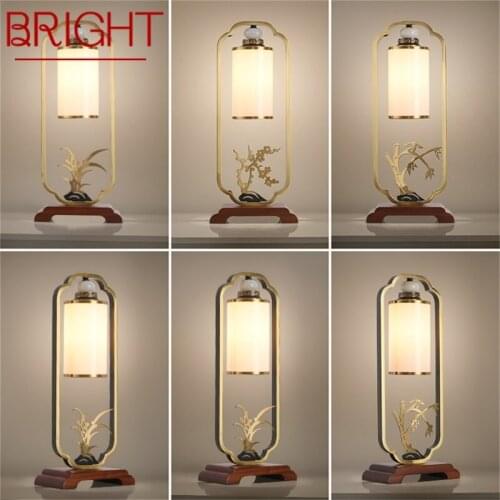 BRIGHT Modern Table Lamps Brass Creative LED Luxury Desk Light for Home Decoration Bedroom
