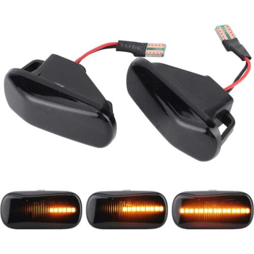 Amber Side Marker Light Fender Turn Signal Lamp 3000K Smoky Lens Fit for Honda CRV/Civic/Jazz