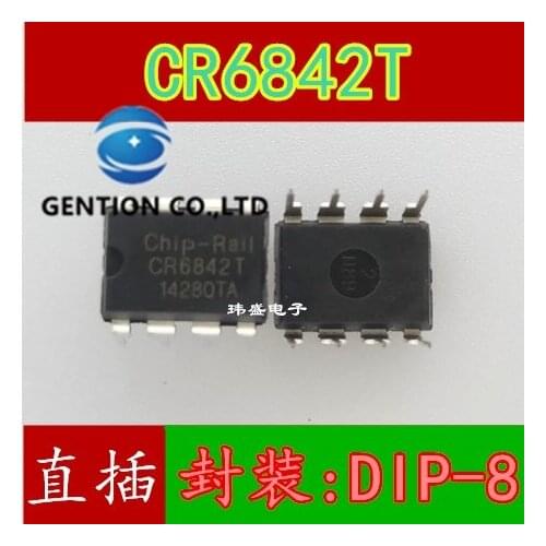 10PCS CR6842T DIP-8 an off-line switching power supply chip integrated block in stock 100% new and original
