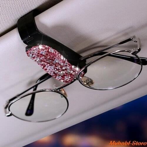 2pcs/set Car Eyeglass Holder Clip Auto Sun Visor Glasses Ticket Receipt Card Clip Sunglasses Fastener Clip Car Interior Decor