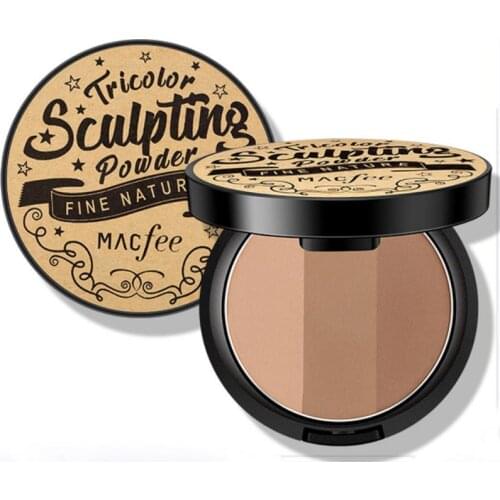 3 Color Highlighter Facial Bronzers Palette Face Contour Highlight Cosmetics Portable Waterproof Long Lasting Make Up TSLM1